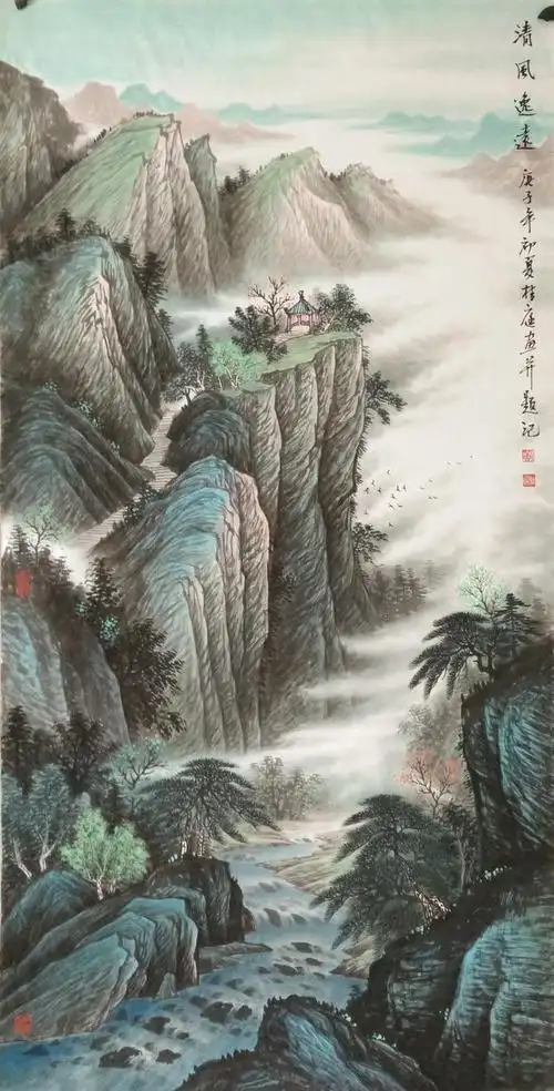 「艺惠藏」黄桂庭的山水画大气磅礴,清雅隽秀,笔墨精微意境深远