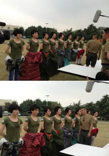 我是特种兵之火凤凰演员拍摄搞笑花絮照