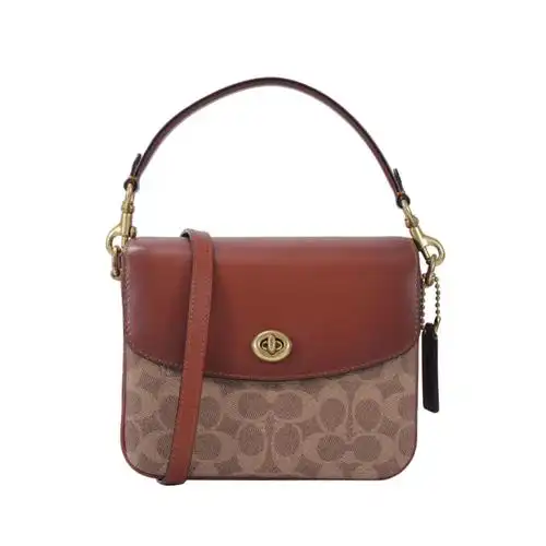 coach蔻驰专柜款cassie女士单肩斜挎小牛皮方包相机包640