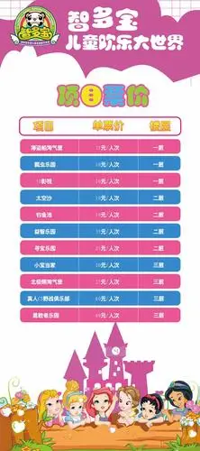 智多宝儿童室内游乐场怎么收费?