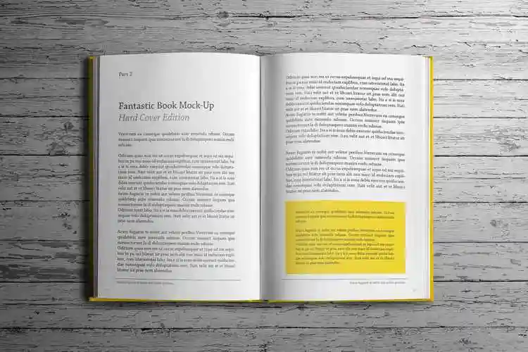 精装图书内页排版设计展示样机模板hardcoverbookmockup