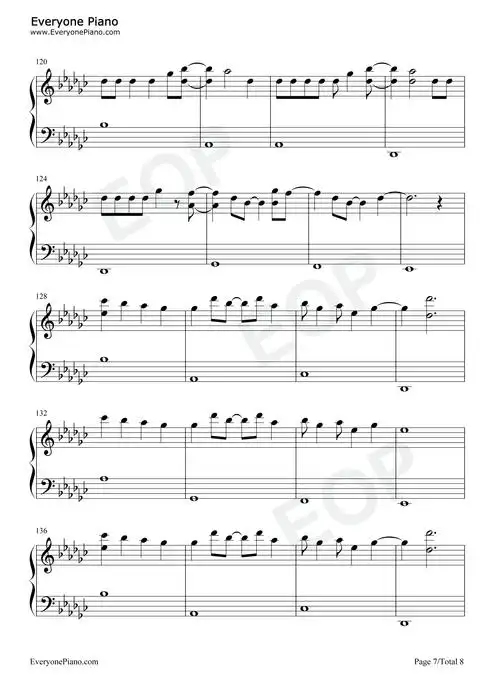 gone-rosé-blackpink五线谱预览7