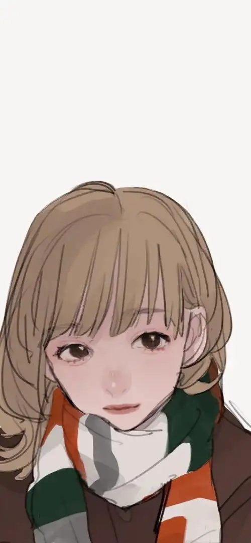 个性女生手绘插画高清手机壁纸