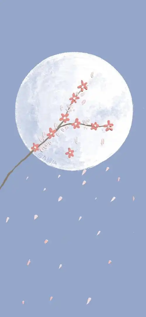 油画壁纸 - cr:@部分见水印渐变纯色/手绘壁纸/聊天背景/小清新ins