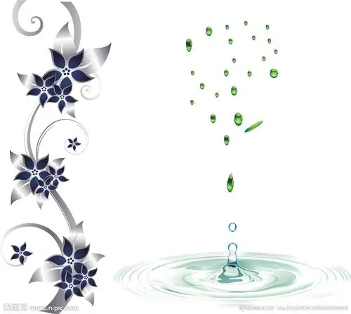 精美花纹 水滴矢量图__花边花纹_底纹边框_矢量图库_昵图网nipic.com