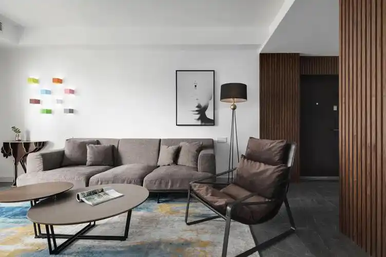 现代简约风三居沙发背景墙装修效果图