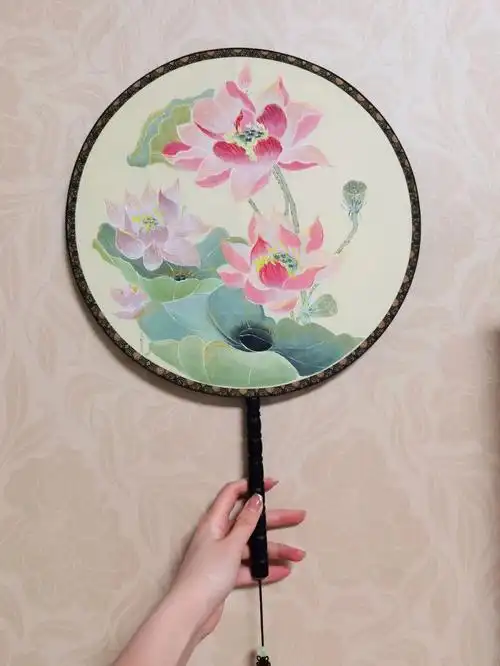 古风扇子最美的礼物纯手绘扇子礼物