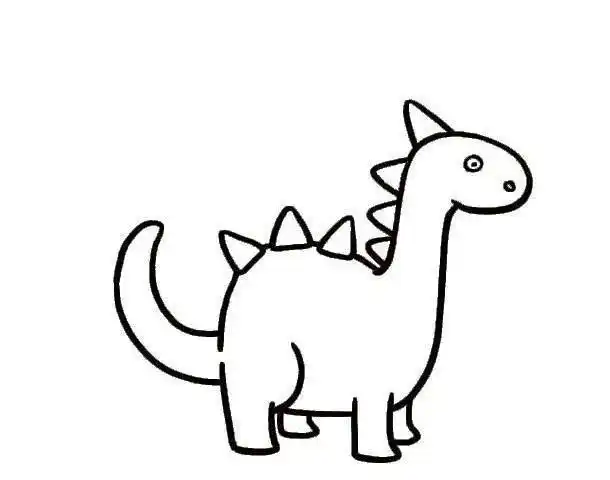 恐龙简笔画简单恐龙简笔画简单又可爱