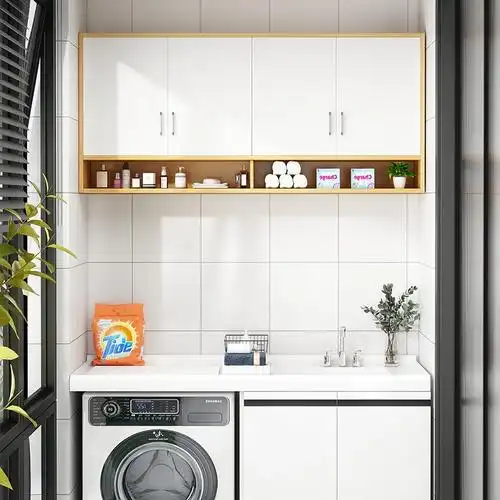 古达厨房吊柜挂墙式卫生间墙上收纳置物柜子阳台卧室顶柜墙壁挂柜定制