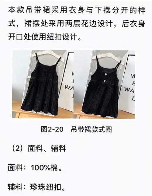 女童吊带裙裁剪图