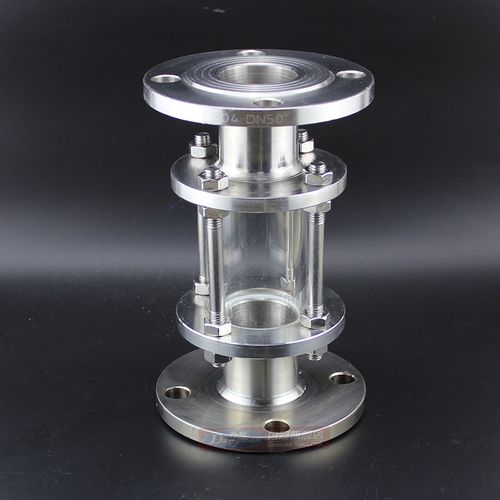 不锈钢304法兰玻璃视盅 管道视窗 直通视镜 直流式窥镜dn15-dn200