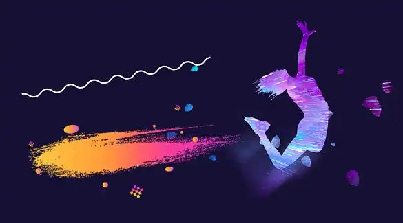 渐变街舞背景图片