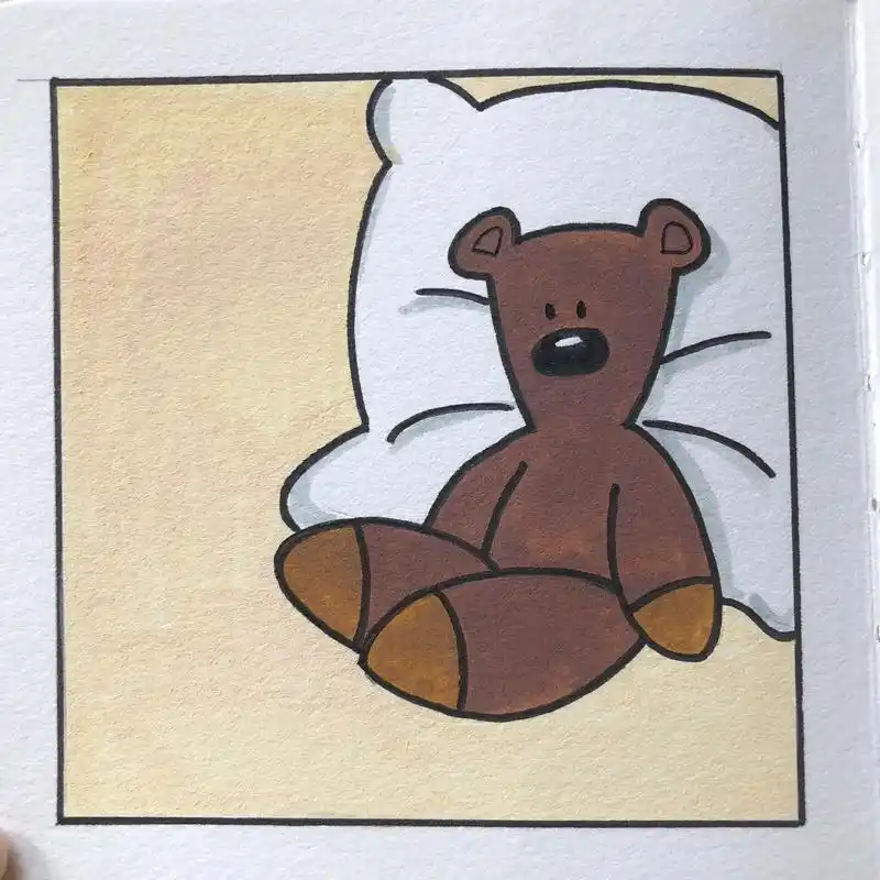 憨豆先生的泰迪熊#手绘 #憨豆小熊 - 抖音