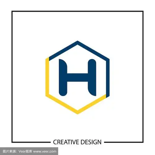 首字母h标志模板设计