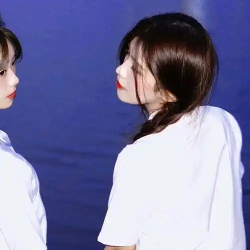 闺蜜头像真人清新