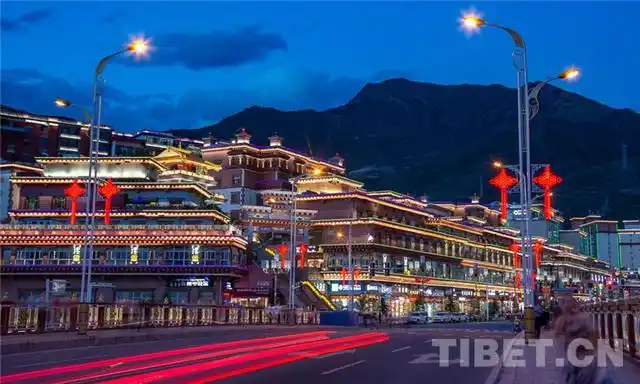图为昌都市夜景 摄影:赵耀