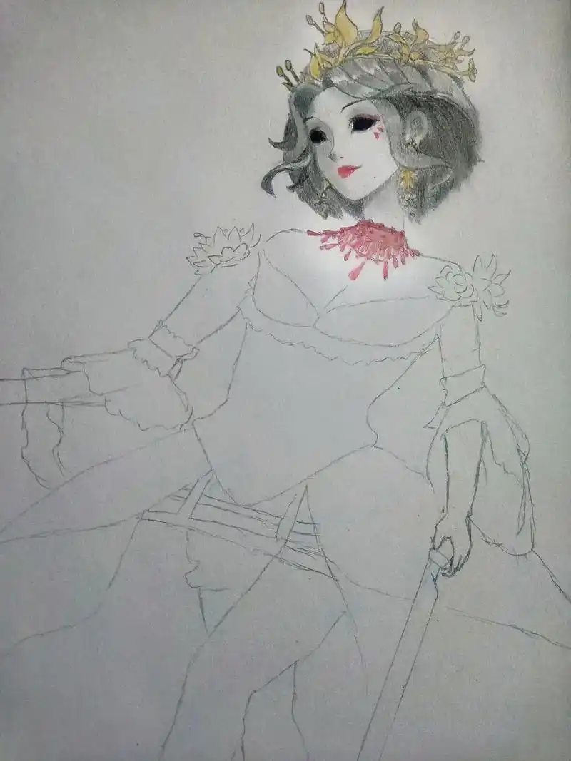 手绘 #第五人格 #第五人格红夫人 #画渣日常 我吐了抽刀被盖板