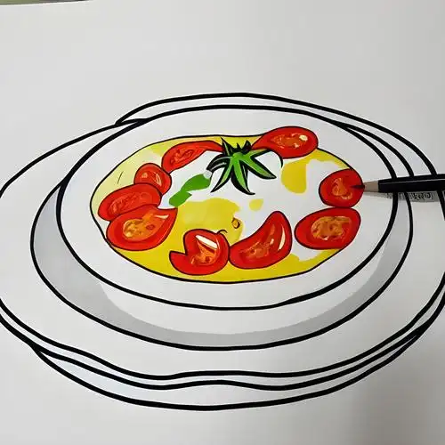 番茄炒蛋简笔画