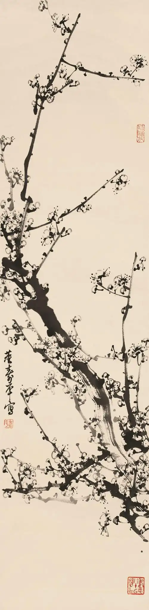 墨梅 镜心 水墨纸本
