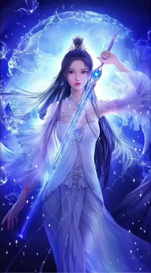 握剑少女美如画#动漫