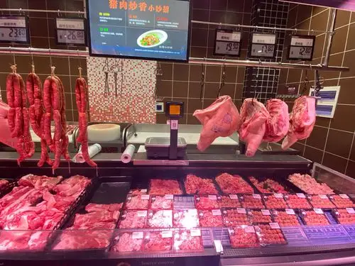 猪肉加工陈列变化