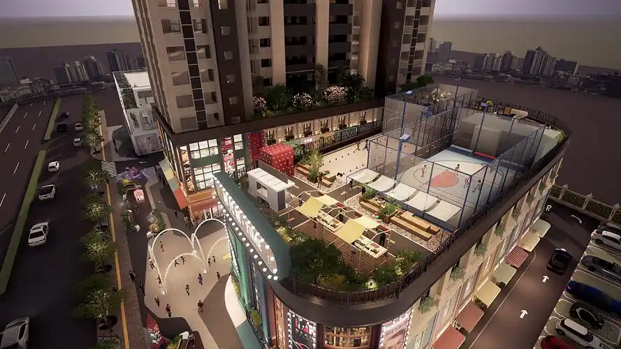 【小型综合体设计】时代城商业街设计