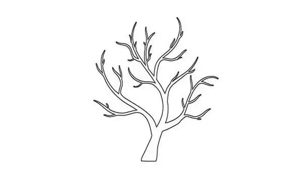 树干的幼儿简笔画