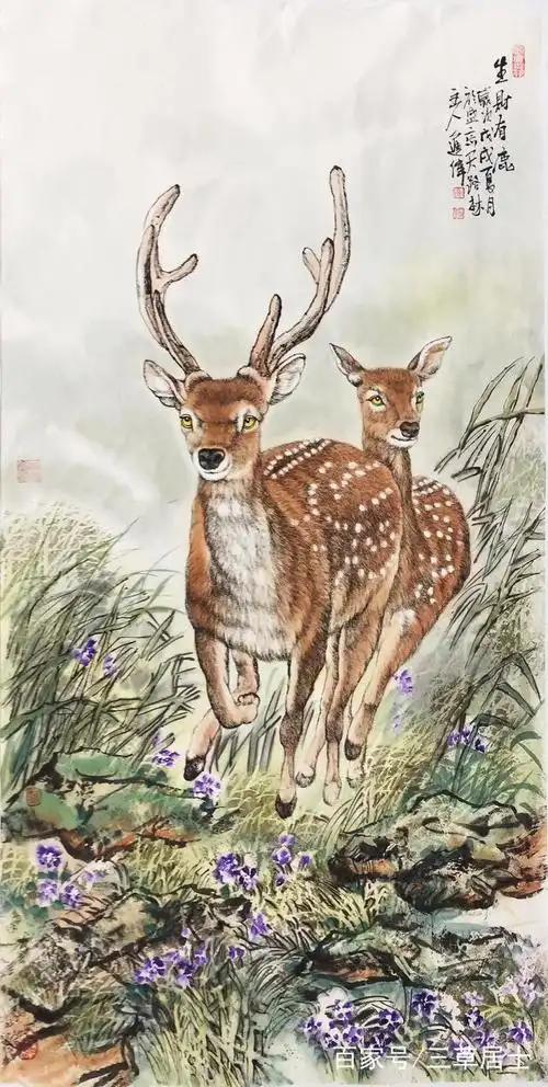 工笔动物画家——左进伟老师精品欣赏