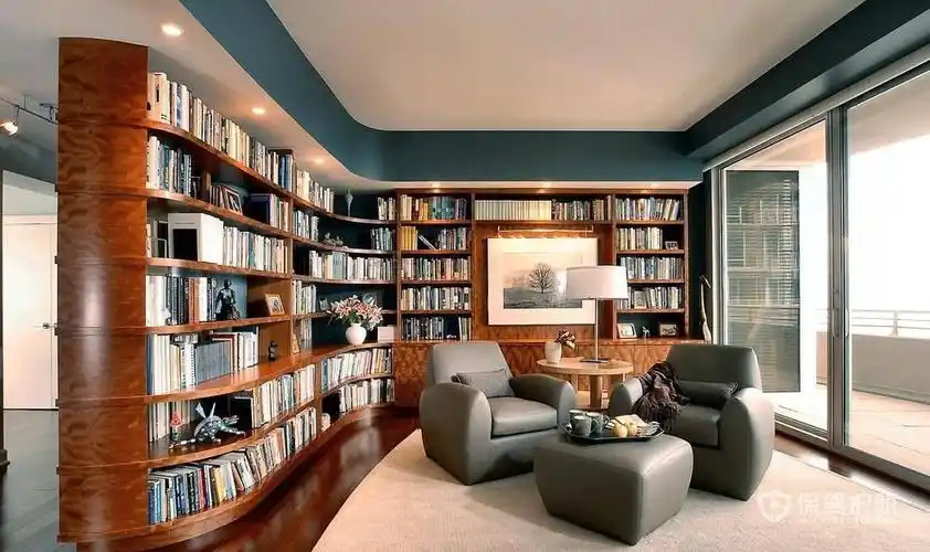 客厅书房装修效果图-保驾护航装修网