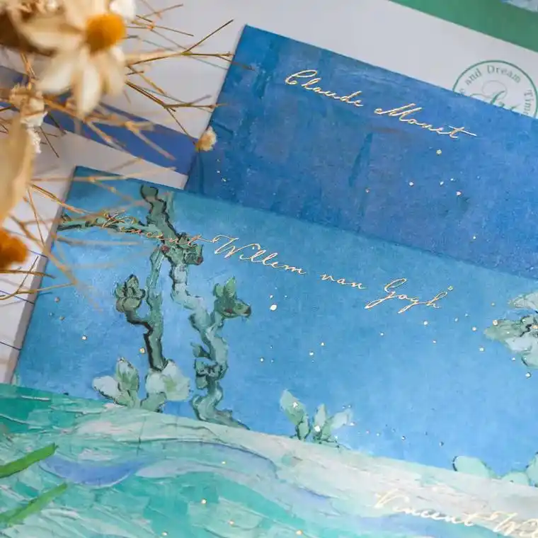 用这套信纸信封写情书,感觉自己变成了文艺小清新.