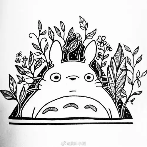 简单好看的黑白线描画 :sicis_art