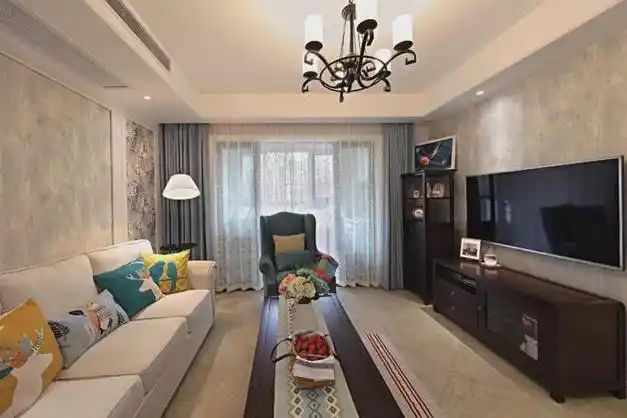 高大上的装修,客厅窗帘颜色都是这样来搭配的!