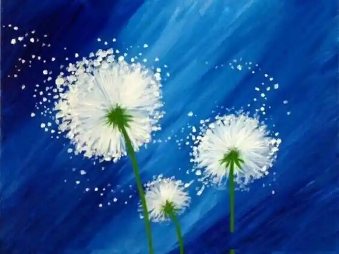 水粉画植物水粉画植物小清新简单