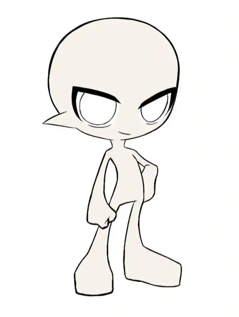 凹凸学院风02 没钱钱约稿9292 模板在最后 模板从这拿的.