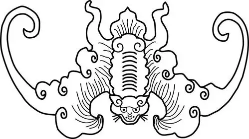 称"福在眼前"有单独蝙蝠纹和以蝙蝠纹组合的图案蝙蝠纹多用于祝福装饰