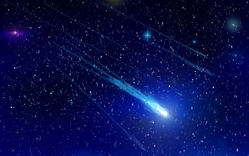 壁纸 流星,太空,蓝光 2880x1800 hd 高清壁纸, 图片, 照片