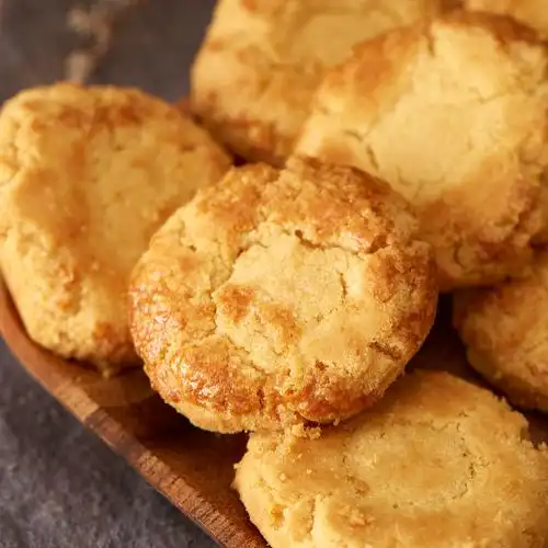 一口一个酥到满地掉渣原味小桃酥小糕点停不下来传统中式