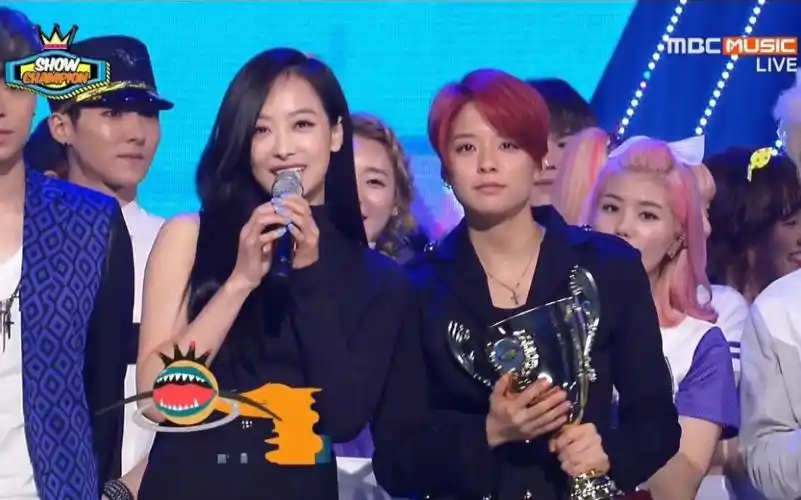 140716 mbc show champion f(x) 1位 backstage(宋茜 刘逸云)