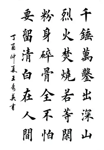 《石灰吟》 单位:南安市后房小学作者:王秀英 指导老师:王振军《中国