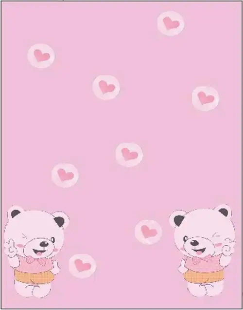 粉色可爱小熊背景
