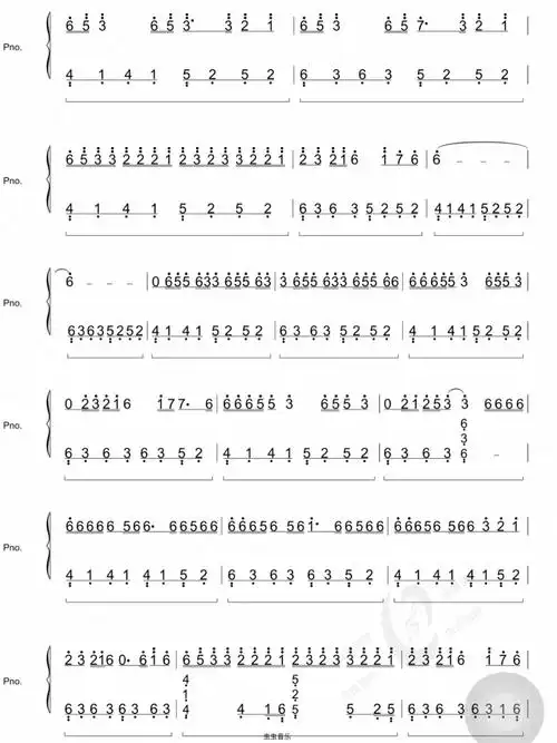 姚六一 雾里 c调 五线谱 简谱_五线谱_简谱_钢琴谱_娱乐_音乐