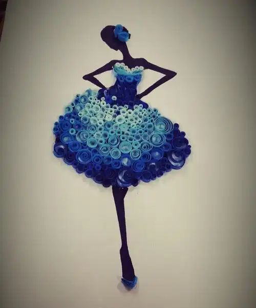 衍纸;礼服;手工