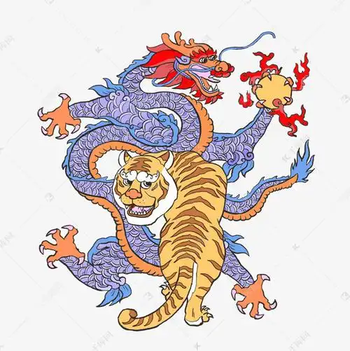 虎年新年成语生龙活虎老虎