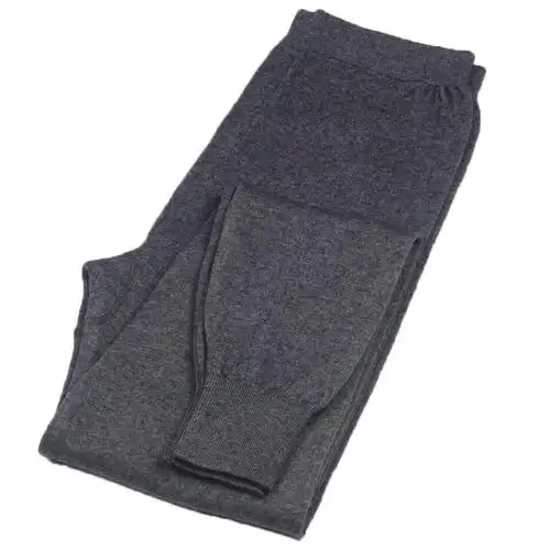 男士秋冬薄款羊绒裤打底裤保暖毛线裤羊毛裤男薄保暖秋裤针织线裤