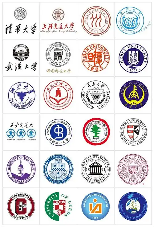 学校logo圆形