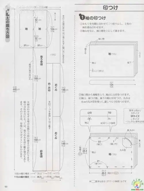 求日本女式浴衣的制作方法,要详细的过程和图样