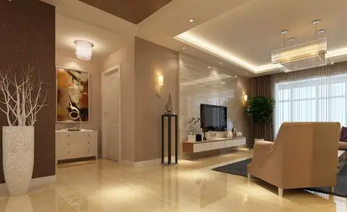 西安紫薇永和坊现代简约三居室装修效果图_170平米7万装修设计案例