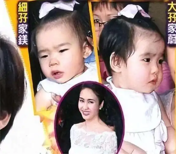 熊黛林和郭可颂结为夫妻后,迎来了一对双胞胎女儿的降生.