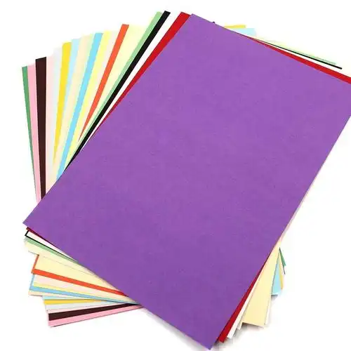 彩色硬卡纸长方形彩色手工纸儿童折纸 16开卡纸折纸卡片纸