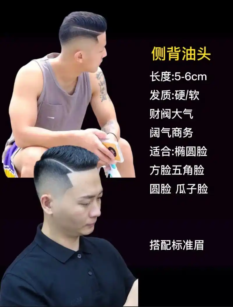 男士发型,财阀油头,霸气港风侧背.#图文伙伴计划 #男士发型 - 抖音
